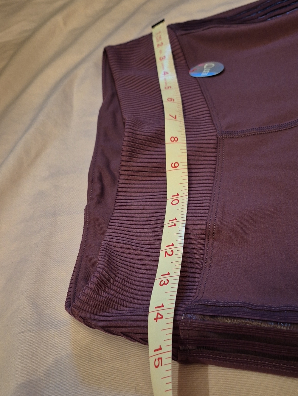 NWT Victoria's Secret Plum Purple Leggings with Side Stripe Detail - Picture 2 of 4